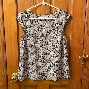 LC Lauren Conrad Floral Top Size S